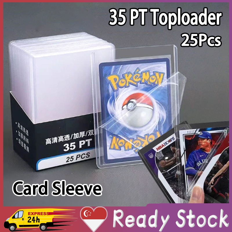 SG-Stock 25Pcs Toploader Clear Grade A 35pt Top Loader High Clear Ultra ...