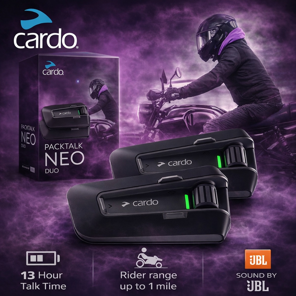 CARDO Intercom System Packtalk Edge and Neo (Sound by JBL) [SG