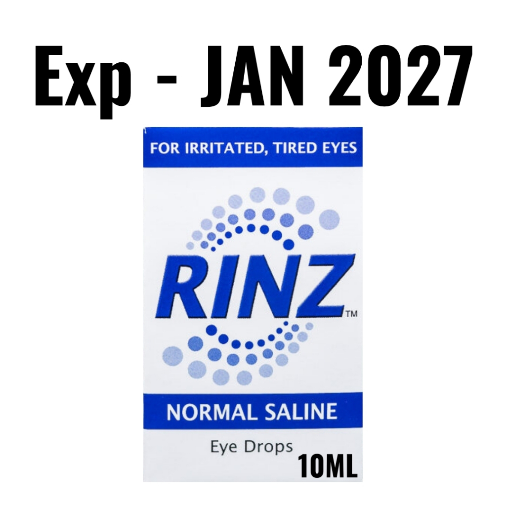 Rinz Normal Saline Eye Drops 10ml Tired Eyes Irritated Eyes Eye mo ...