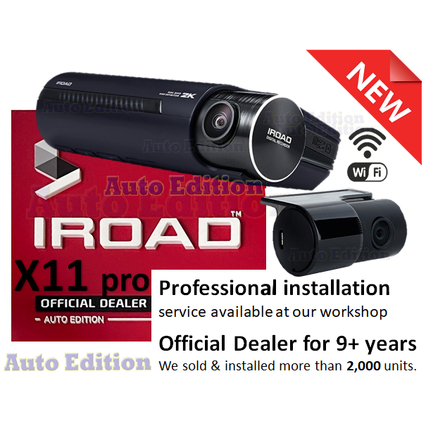 IROAD X11 Pro *new* - Front & Rear dash cam car camera - WiFi - Iroad ...