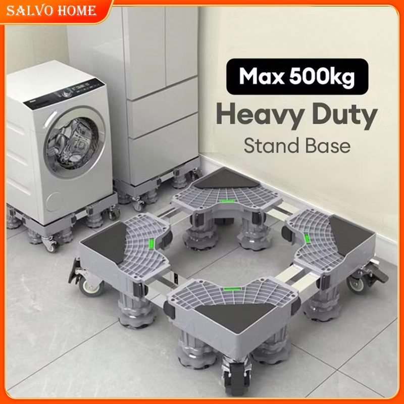 Salvo Movable Washing Machine Base Adjustable Refrigerator Stand Rack ...
