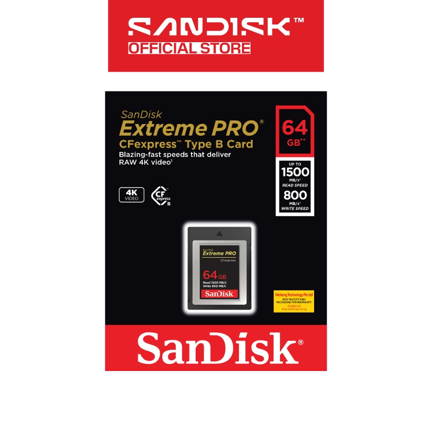SanDisk Extreme PRO CFexpress Card Type-B | Shopee Singapore