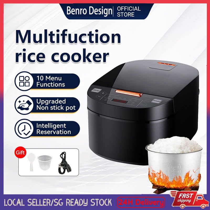 Sg in Stock rice cooker 5L Big Rice Cooker Multifunction Smart Screen ...