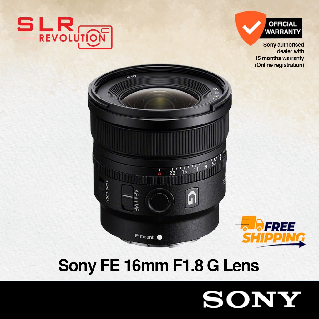 Sony FE 16mm F1.8 G Lens [Sony E] [SEL16F18G] | Sony Singapore