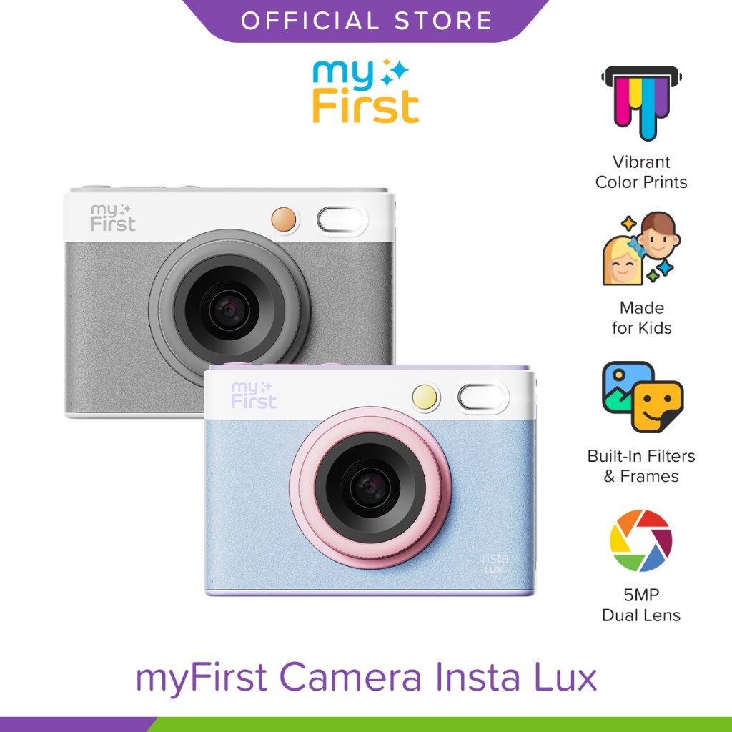 myFirst Insta Lux | 5MP Kids Instant Camera Color Print WiFi Selfie ...