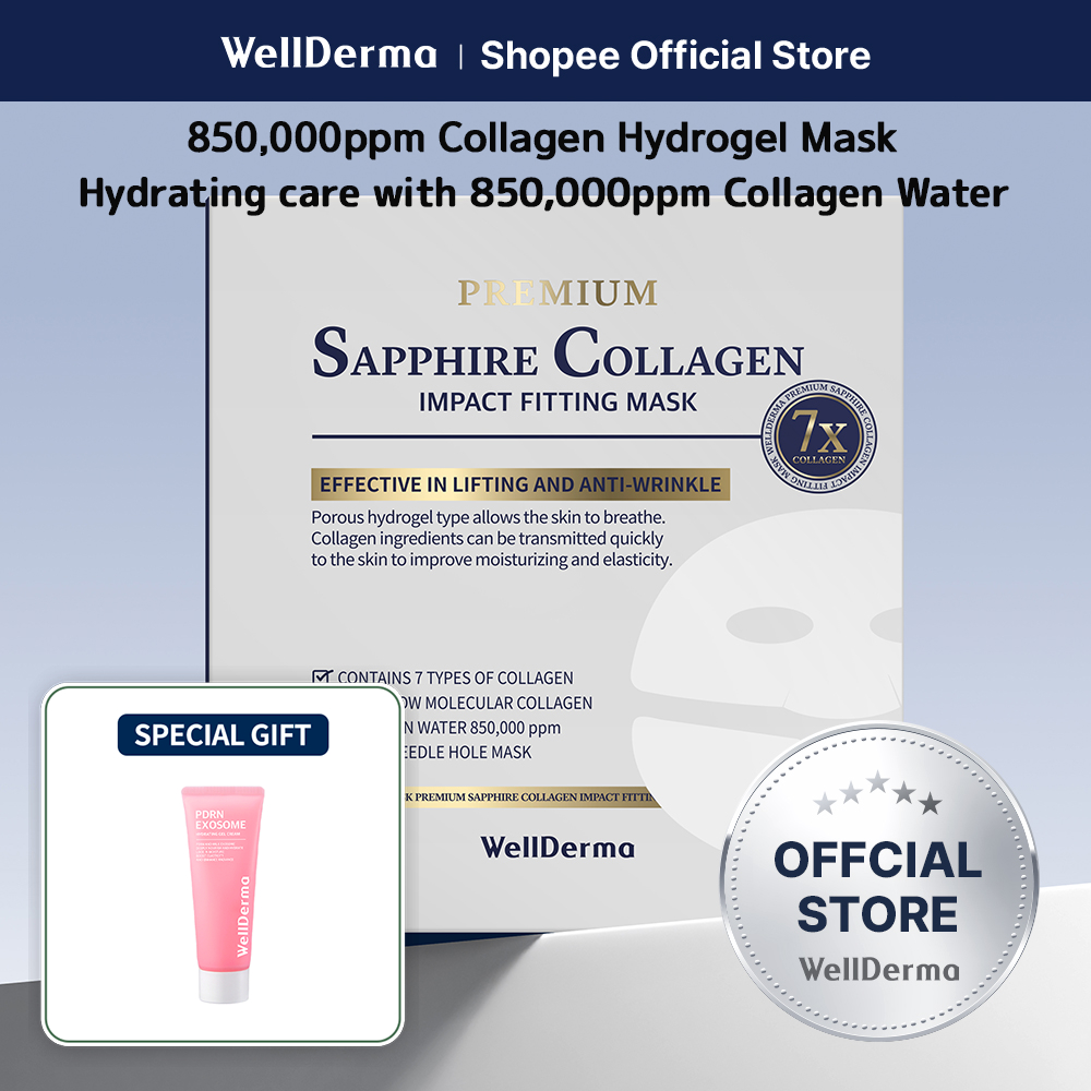[WellDerma OFFICIAL] Premium Sapphire Collagen Impact Fitting Mask 25g ...
