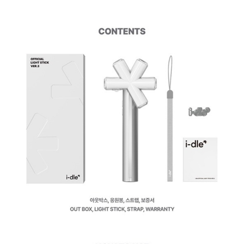 Ready Stock] i-dle Lightstick Official Ver.3 - GIDLE Kpop Light