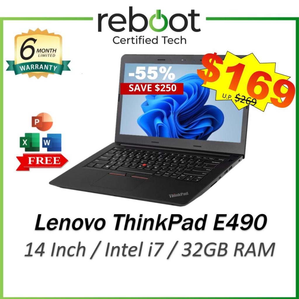 Lenovo ThinkPad E490 | X390 | 14 Inch i7 Laptop | 32GB RAM | 512GB SSD ...
