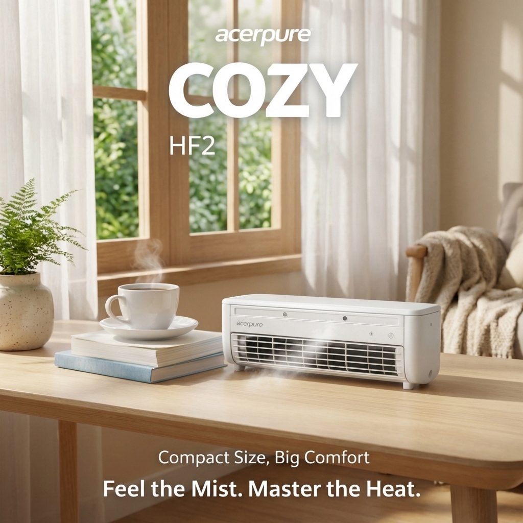[New Launch] Acerpure Cozy HF2 Portable Misting Fan 5-in-1 Power ...