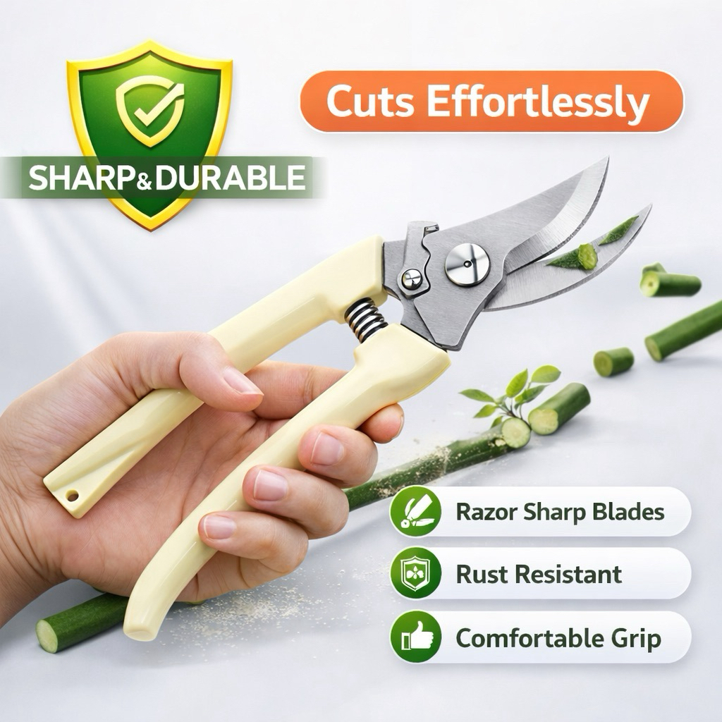 (Next Day Delivery) Pruning Stainless Steel Heavy Duty Plant Cutter ...
