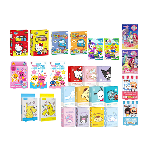 Korean Kids Character Band-Aids｜Plasters & Bandages｜Pinkfong Baby Shark ...