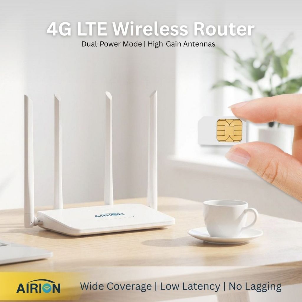 SIM Card 4G LTE WiFi Router | Portable Wireless Modem Plug & Play | USB ...