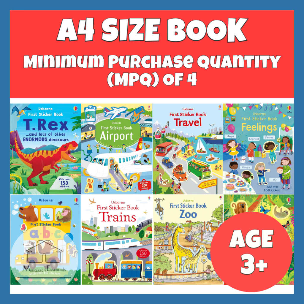 SG STOCK] Usborne First Sticker Book #1 Early Children Educational