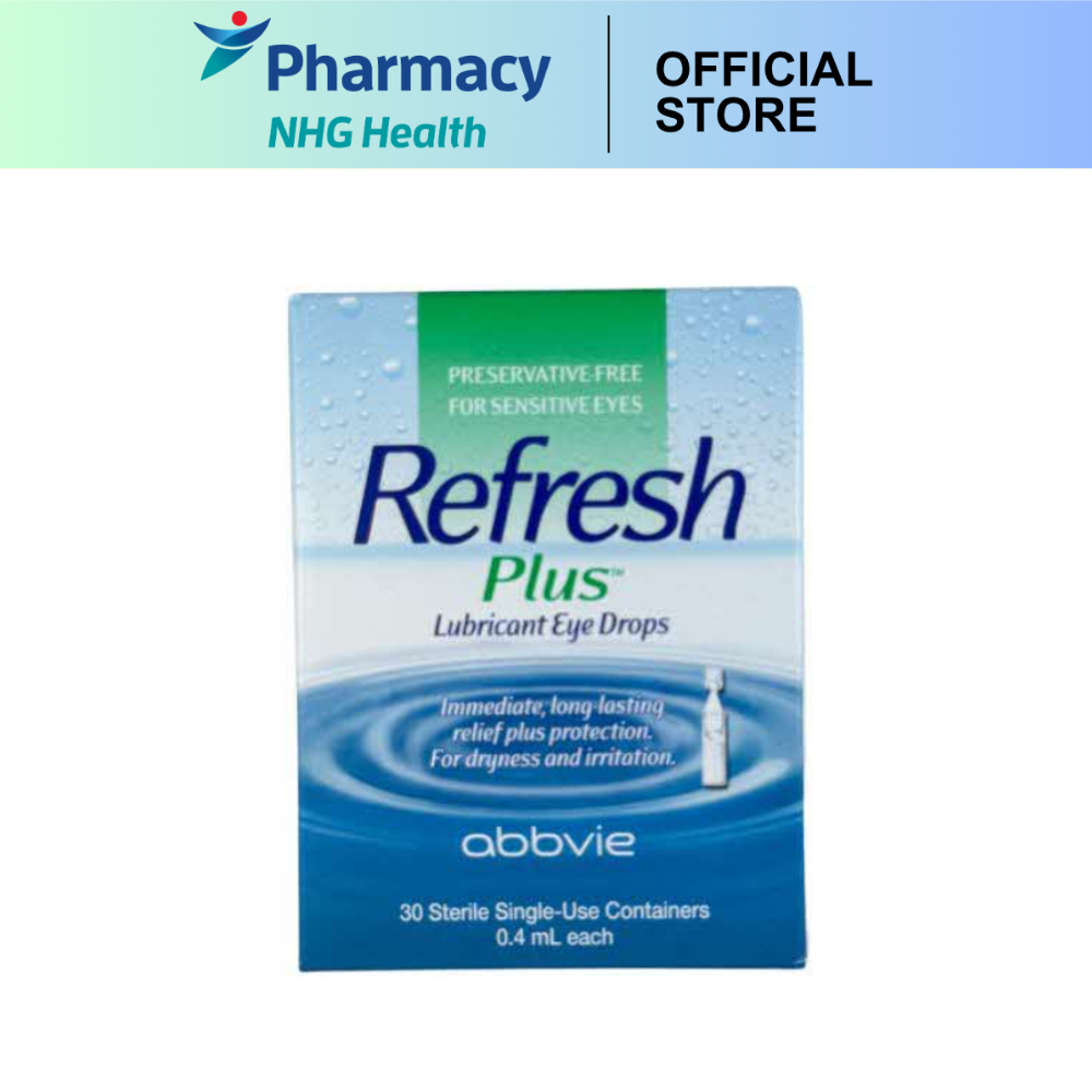 Refresh Plus Eye Drops 0.4ml X 30 (Expiry: April 2027) | Shopee Singapore