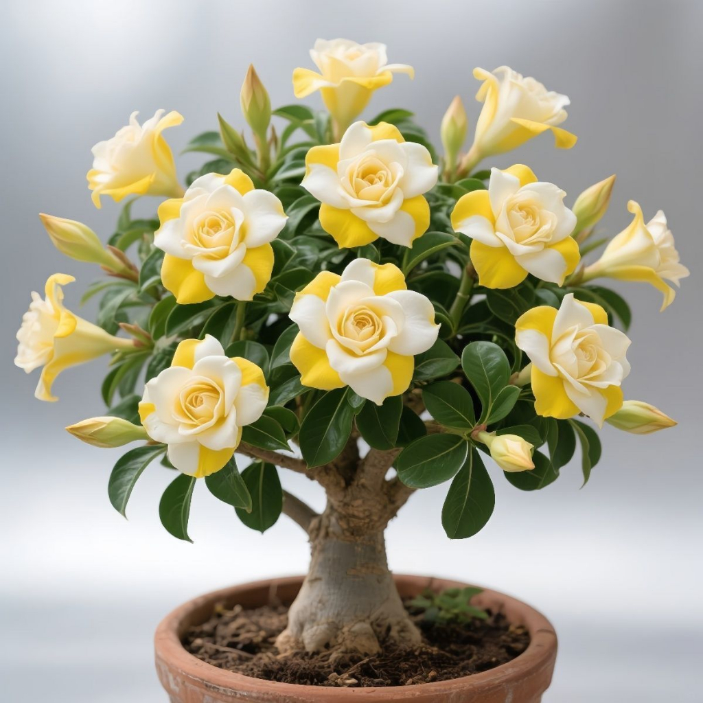 Double-flowered Desert Rose | Multi-colored, drought-resistant potted ...