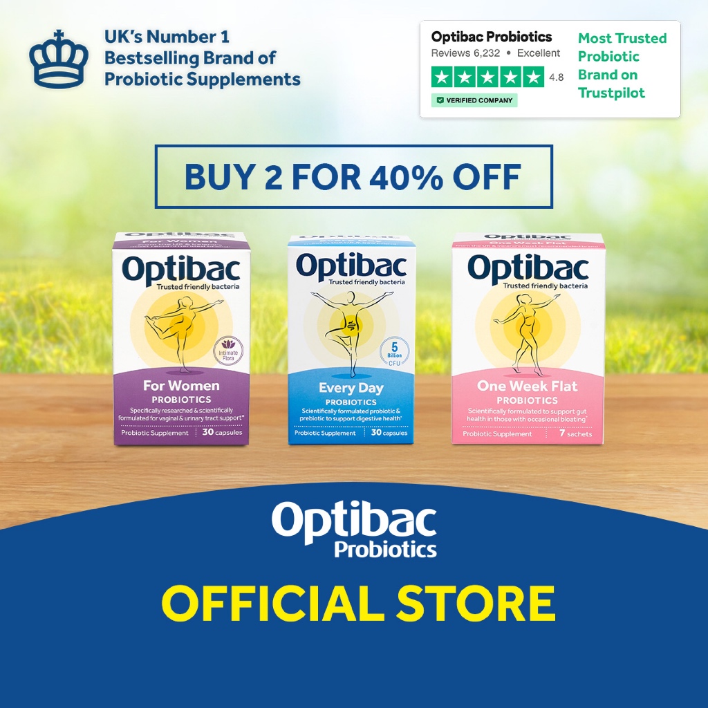 Optibac Probiotic Supplements Buy 2 and SAVE Healthiforte | Shopee ...