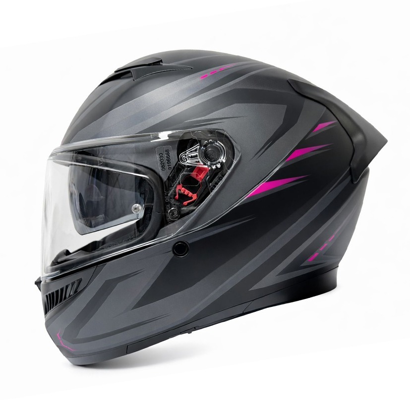 AGV K3 SYTH MATT BLACK/PINK - MOTORBIKE FULL FACE HELMET E2206 (FREE ...