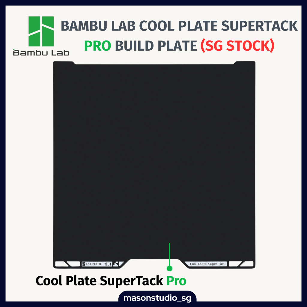 [SG Stock] Bambu Lab Cool Plate SuperTack Pro Build Plate | Shopee ...