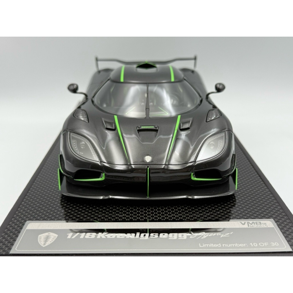 VMB Models 1:18 Koenigsegg Agera R+ (Carbon Fiber/Green) | Shopee Singapore