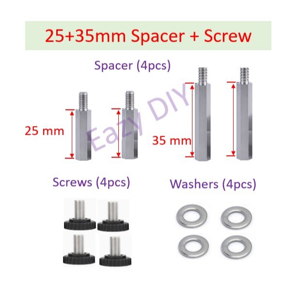 [SG Stock] VESA Spacer and Screw Set For Monitor Arm Mounting | Shopee ...