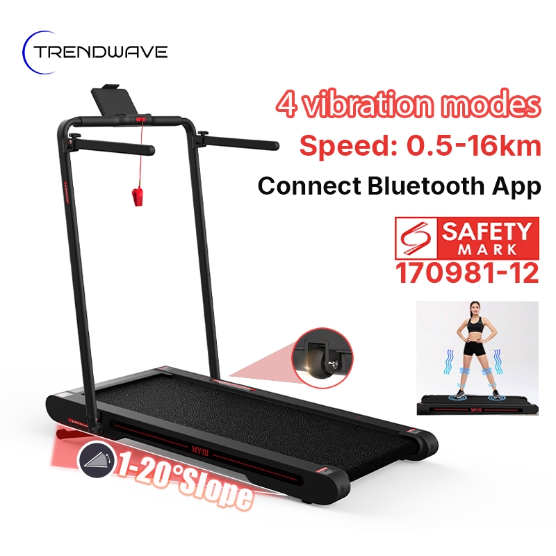 [Trendwave]Vibration Walking Treadmill Auto Incline Foldable Treadmill ...