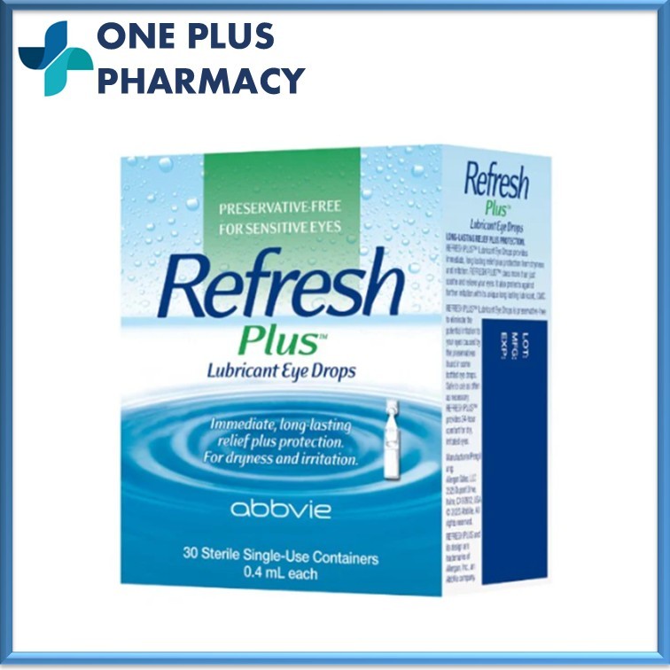 Refresh Plus Lubricant Eye Drops (30s x 0.4mL) [EXP 05/2027] | Shopee ...