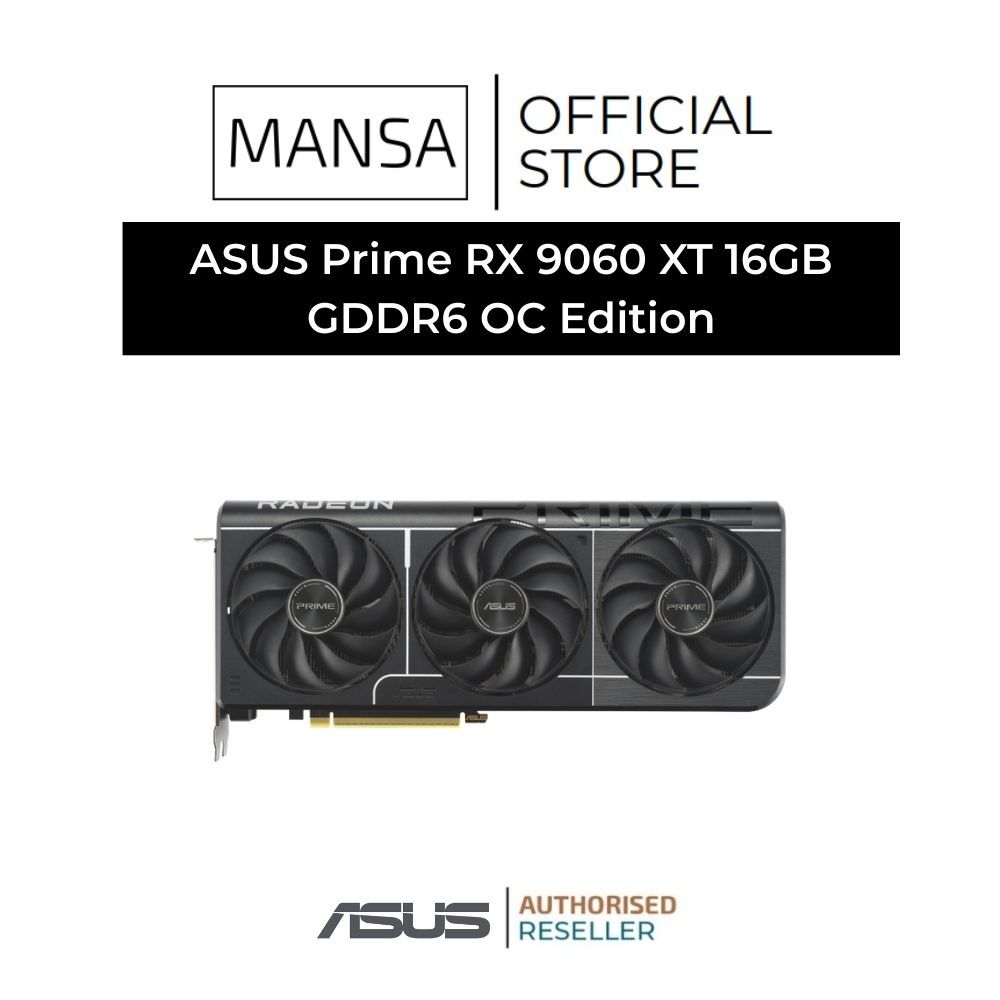 ASUS Prime RX 9060 XT 16GB GDDR6 OC Edition | Shopee Singapore