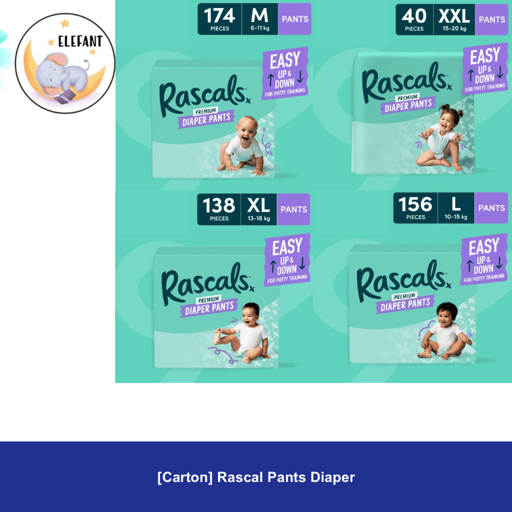 [Carton] Rascal Pants Diaper | Shopee Singapore