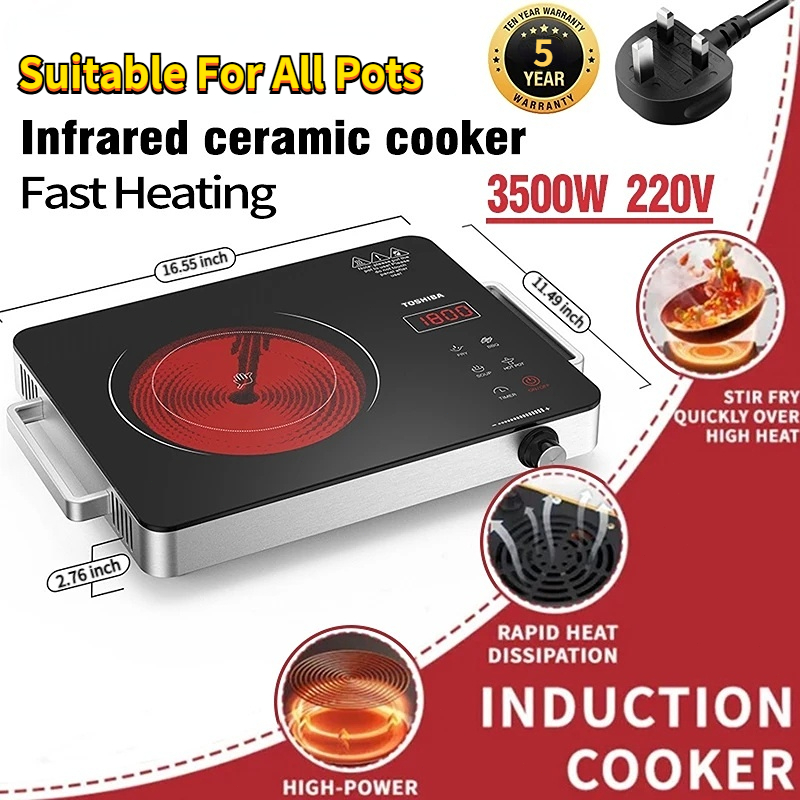 【Ready stock】3500W Electric Ceramic Stove Infrared Induction Cooker ...