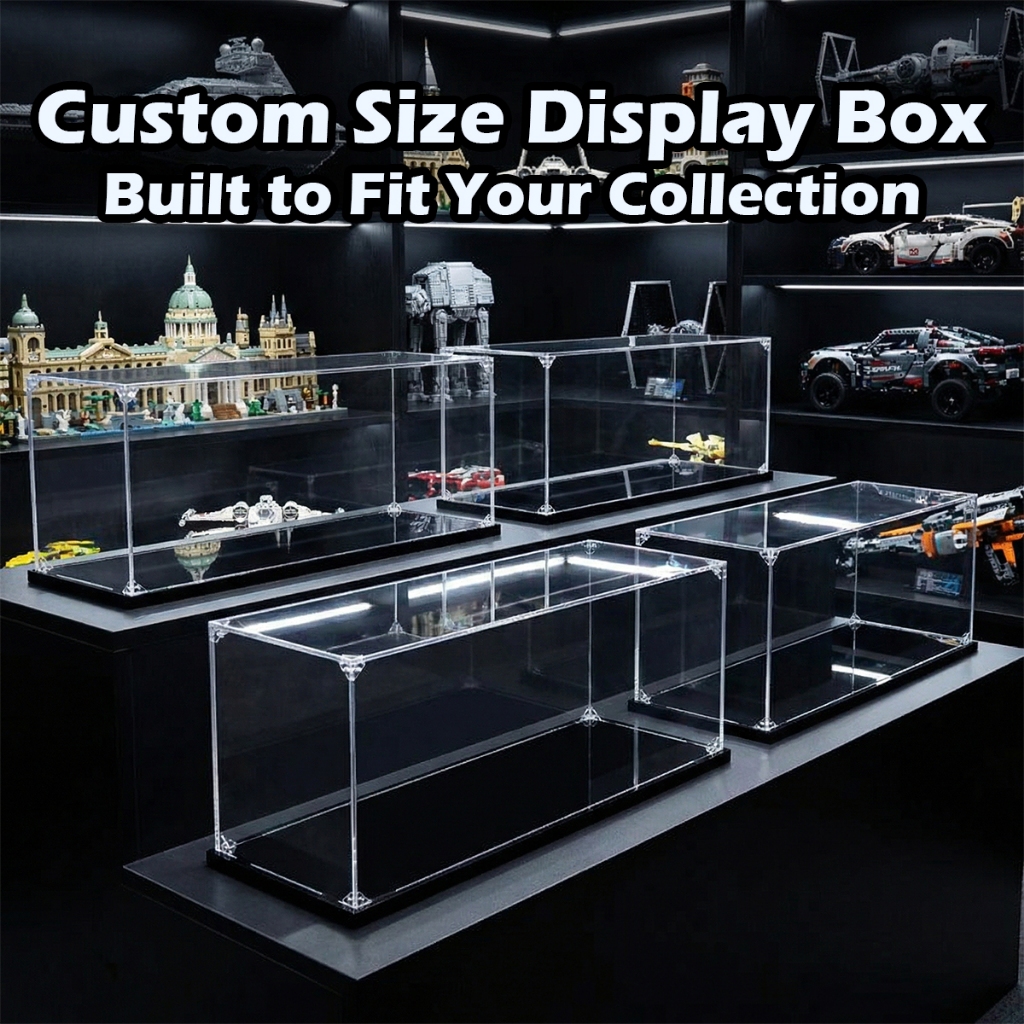 Acrylic Display Box Large Custom Size Available Transparent Display ...