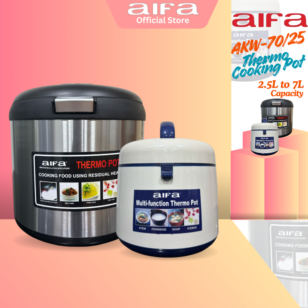 Aifa Thermo Cooking Pot, 7L / 2.5L Capacity, Supports Cold and Hot ...