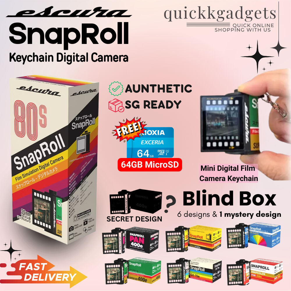 Escura SnapRoll Mini Film Simulation Travel Gift Fun Digital Camera ...