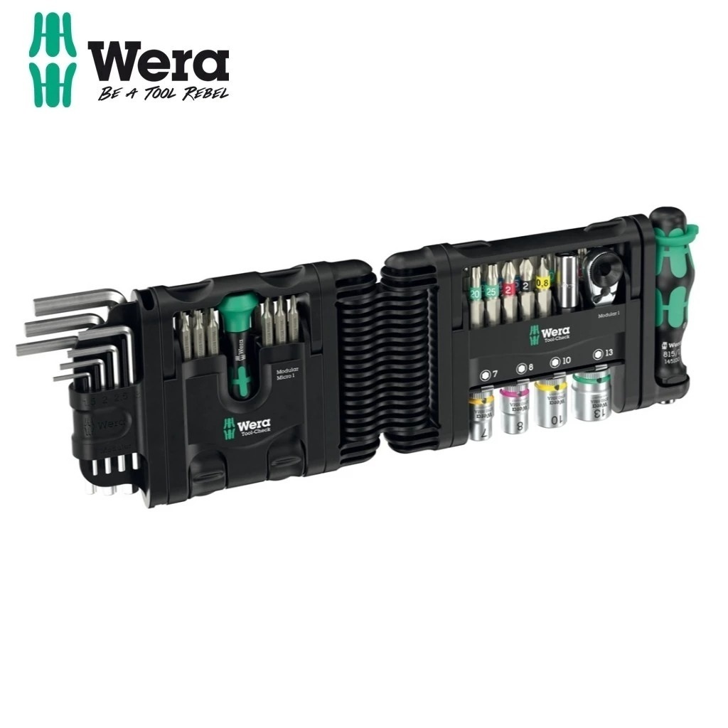 WERA Tool-Check Modular Set 1 50pcs Professional German Tool Kit | Car ...