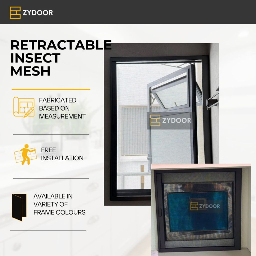 Retractable Window Mesh (Toilet/Rubbish Chute) | Shopee Singapore