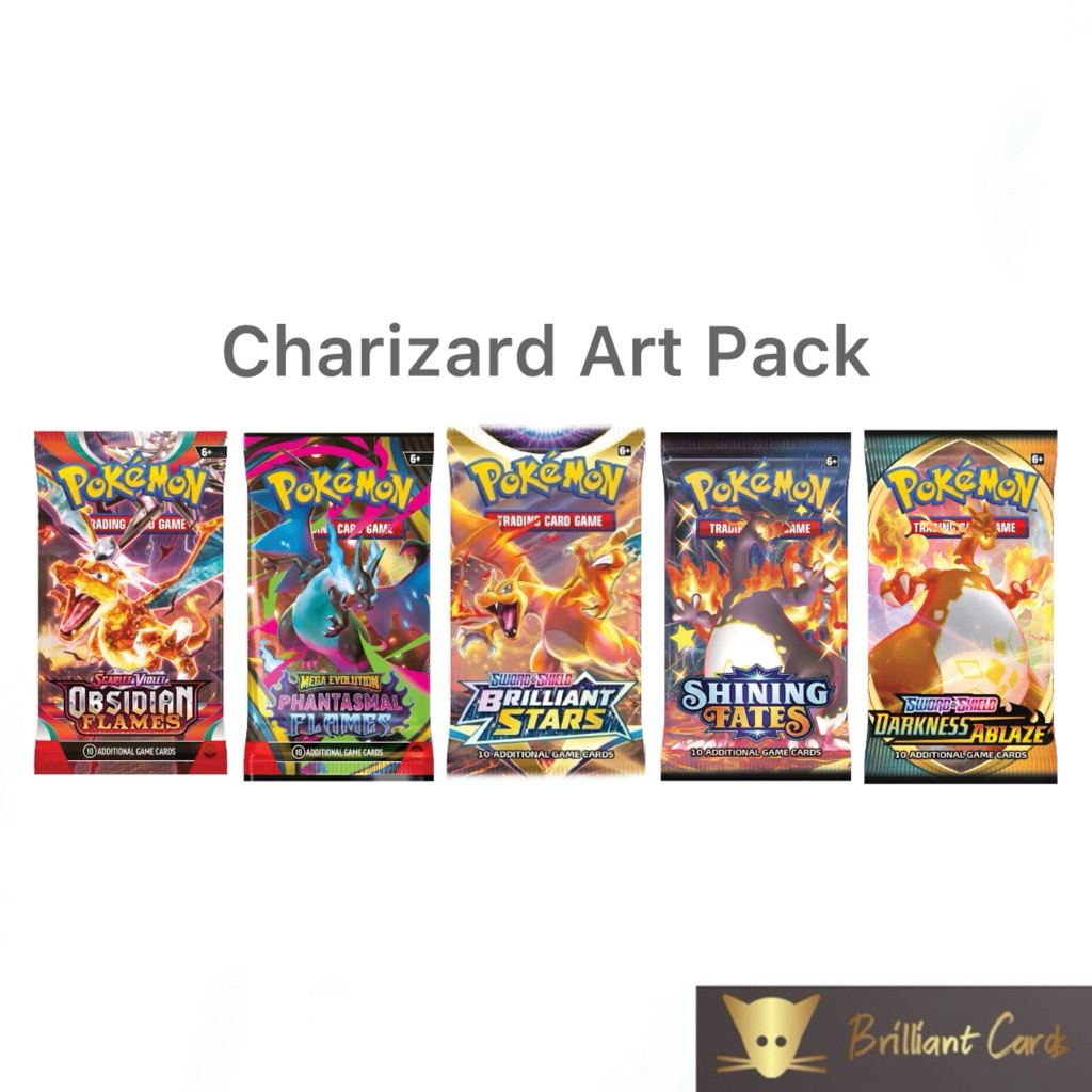 1 Pack) Pokemon Charizard Art Pack Booster Pack / Shining Fates / Obsidian  Flames / Brilliant Stars / Darkness Ablaze | Shopee Singapore