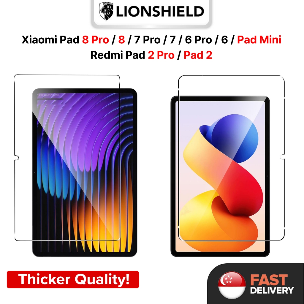 (SG) LionShield Xiaomi Pad 8 Pro / 8 / 7 Pro / 7 /6 Pro/6/Pad Mini ...