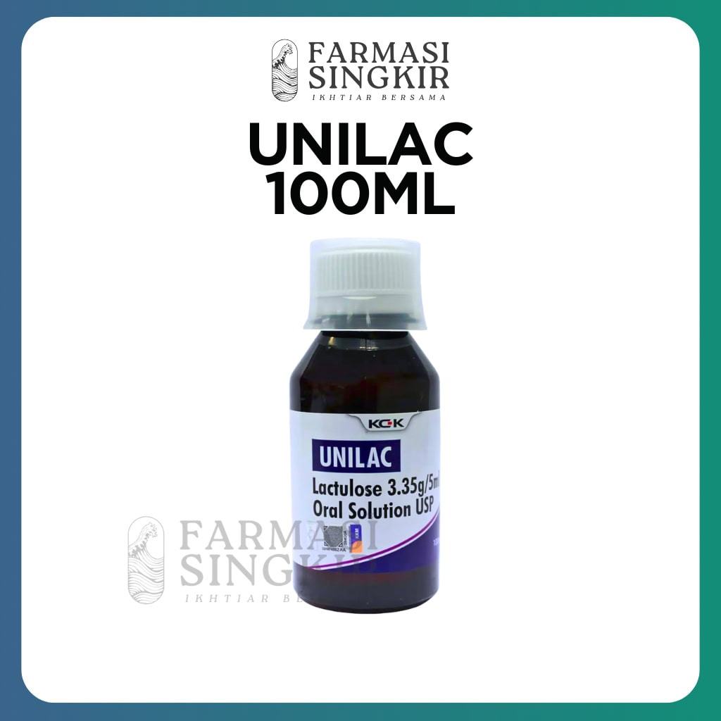 Unilac Lactulose Syrup 100ml | Stool Softener Constipation Relief Bowel ...
