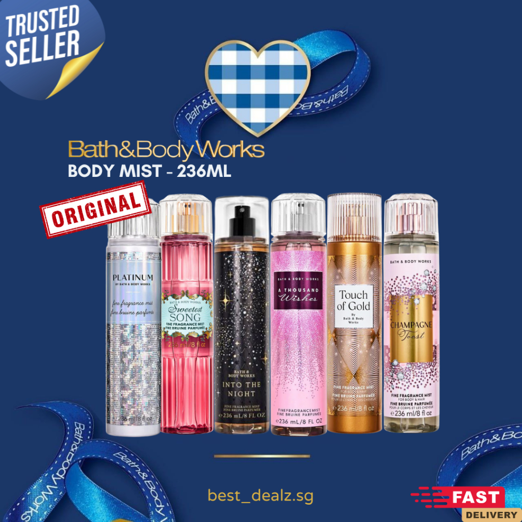 BATH AND BODY WORKS BODY SPRAY FINE FRAGARNCE MIST BBW ORIGINAL 236ml ...