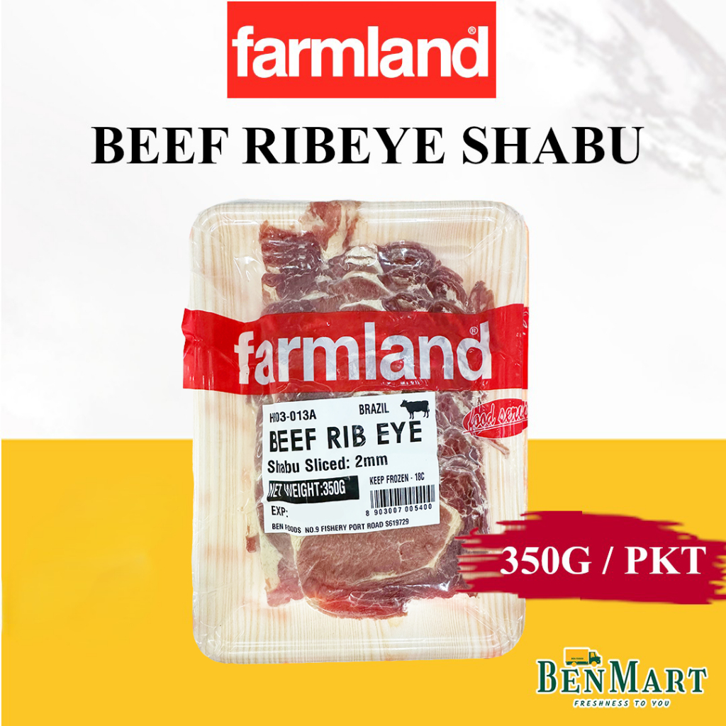 [BenMart Frozen] Farmland Brazil Ribeye Beef Shabu 350g - BBQ/Steamboat ...