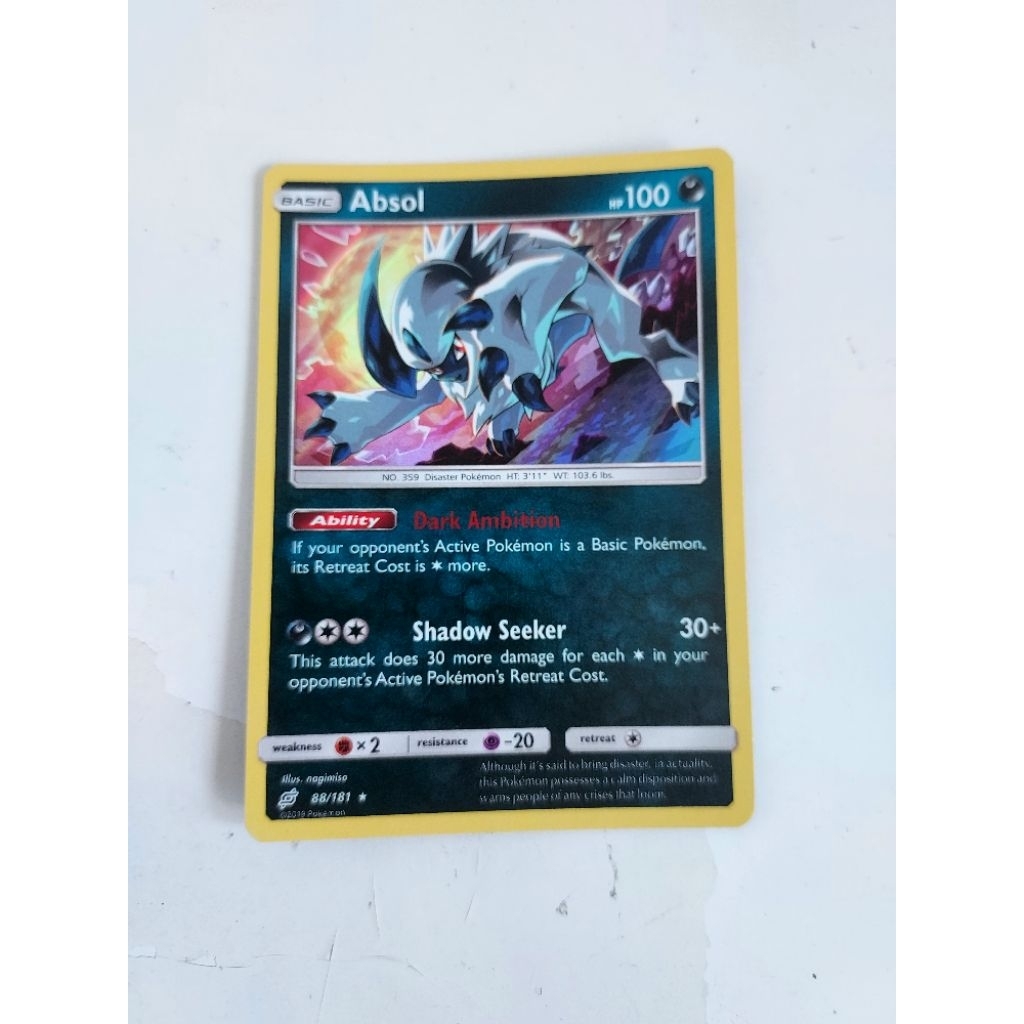 Pokemon absol holo team up card | Shopee Singapore