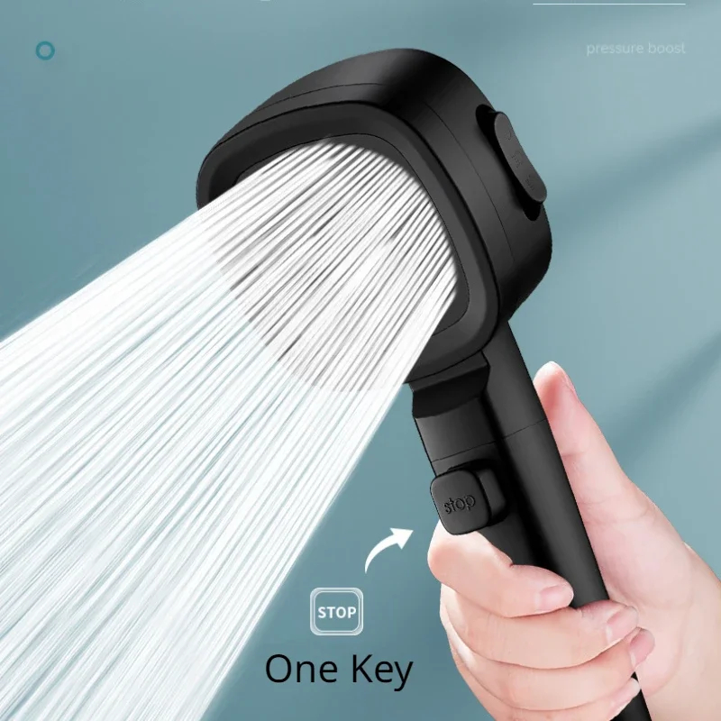High Pressure Shower Head Water Saving 3 Modes Shower Heads Adjustable ...