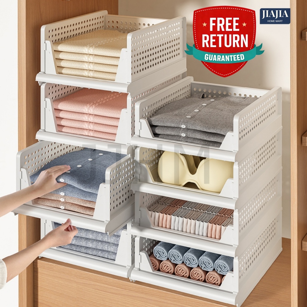 [Thicken Frame] Wardrobe Storage Drawer-Style Dormitory Clothes Layered ...