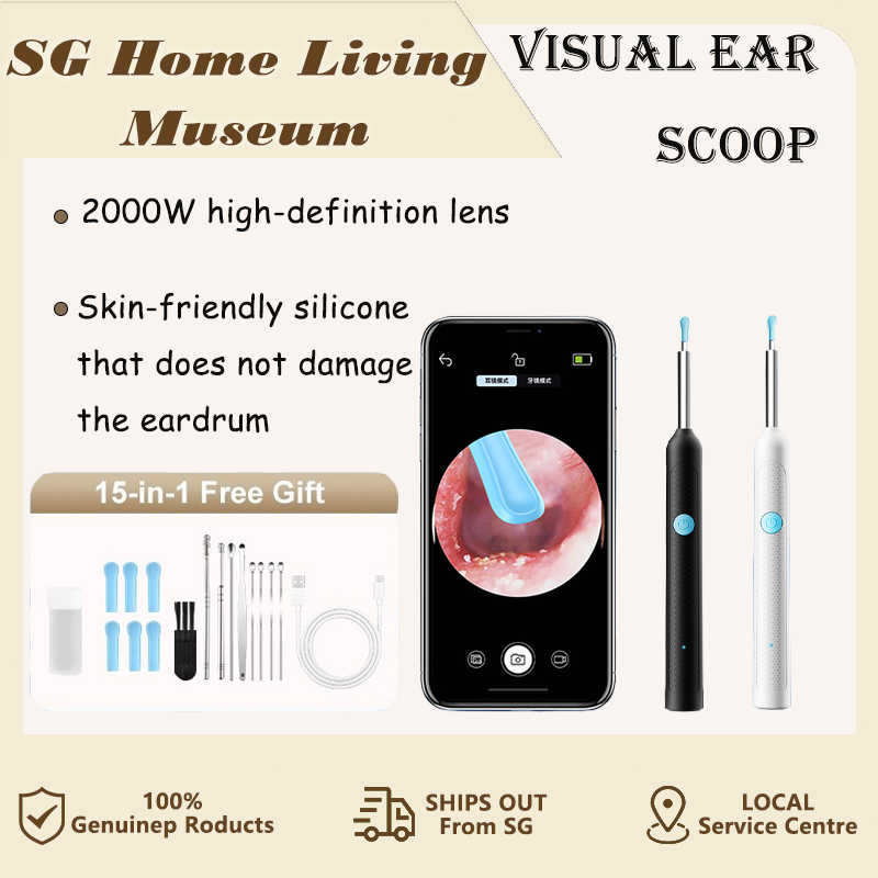 SG Earpick Smart Visual Ear Picker 15-in-1 With Camera For Baby Adult ...