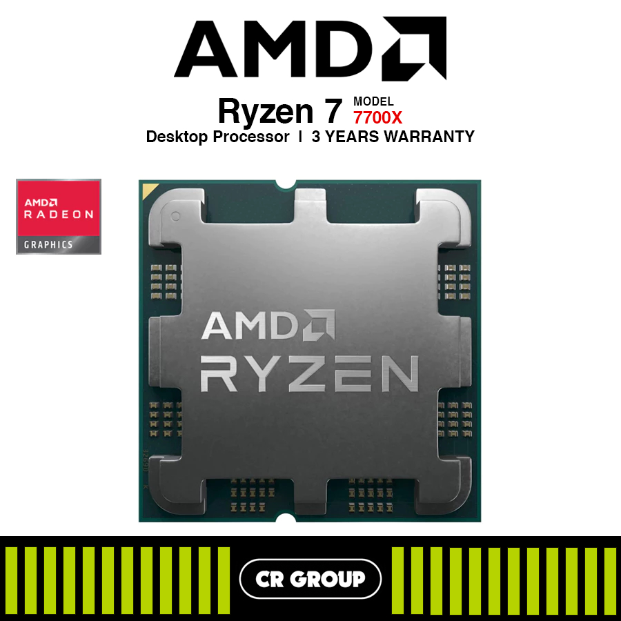 AMD Ryzen 7 7700/7700X Desktop Processor (3Yrs Warranty) | Shopee
