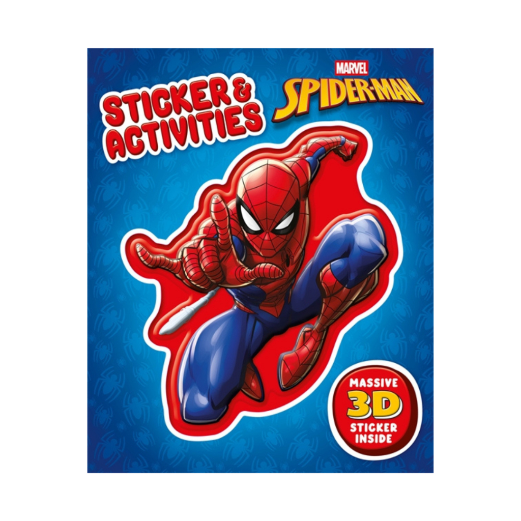 Marvel Spiderman Sticker & Activity Book For Kids With Giant 3D & 20 ...