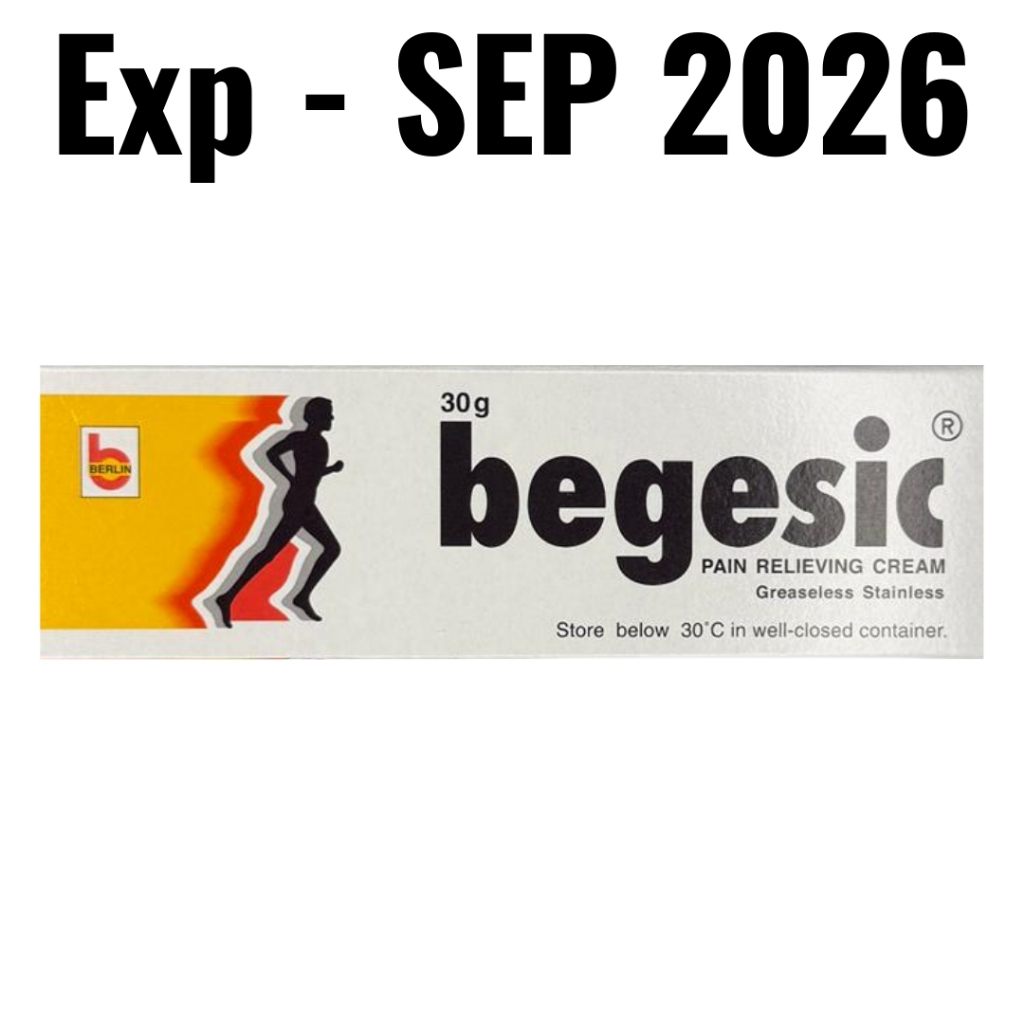 Begesic Pain Relieving Cream 30g – Fast Muscle, Joint & Arthritis Pain ...