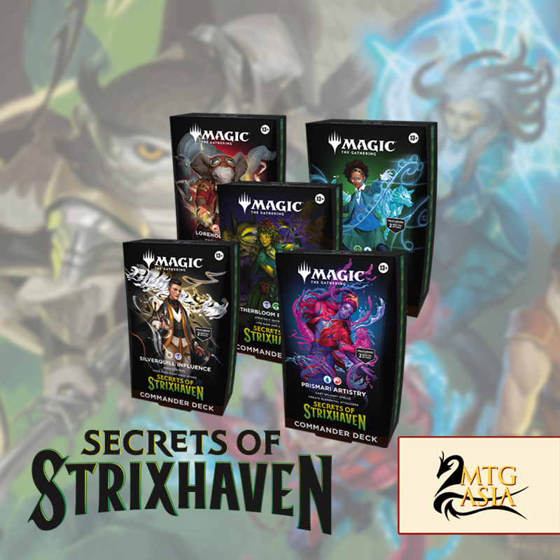 Ships 17th Apr!) Secrets of Strixhaven MTG Commander Decks Set of 5 English Magic  the Gathering MTG-ASIA Sealed | Shopee Singapore