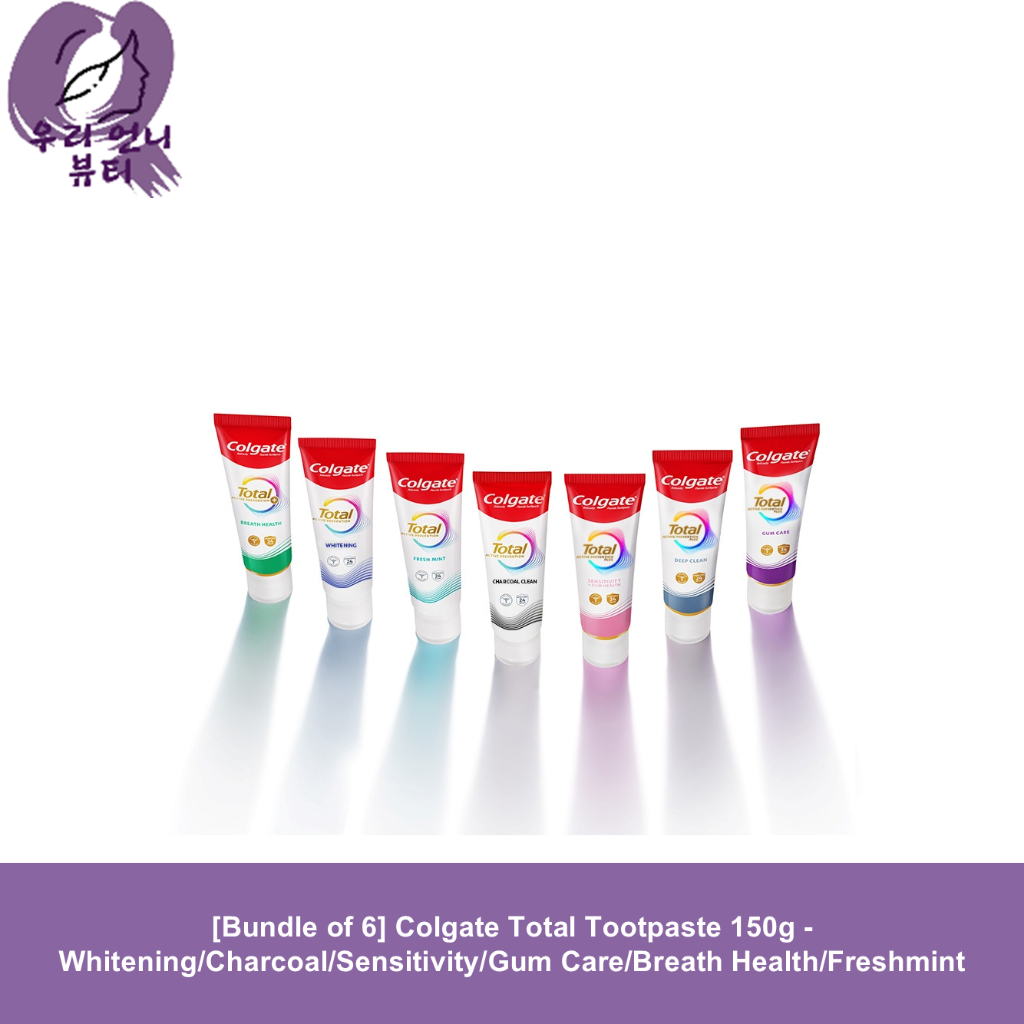[Bundle of 6] Colgate Total Tootpaste 150g - Whitening/Charcoal ...