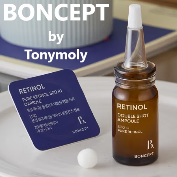 [BONCEPT by Tonymoly] Double Retinol Capsule Double Shot Ampoule Kit ...