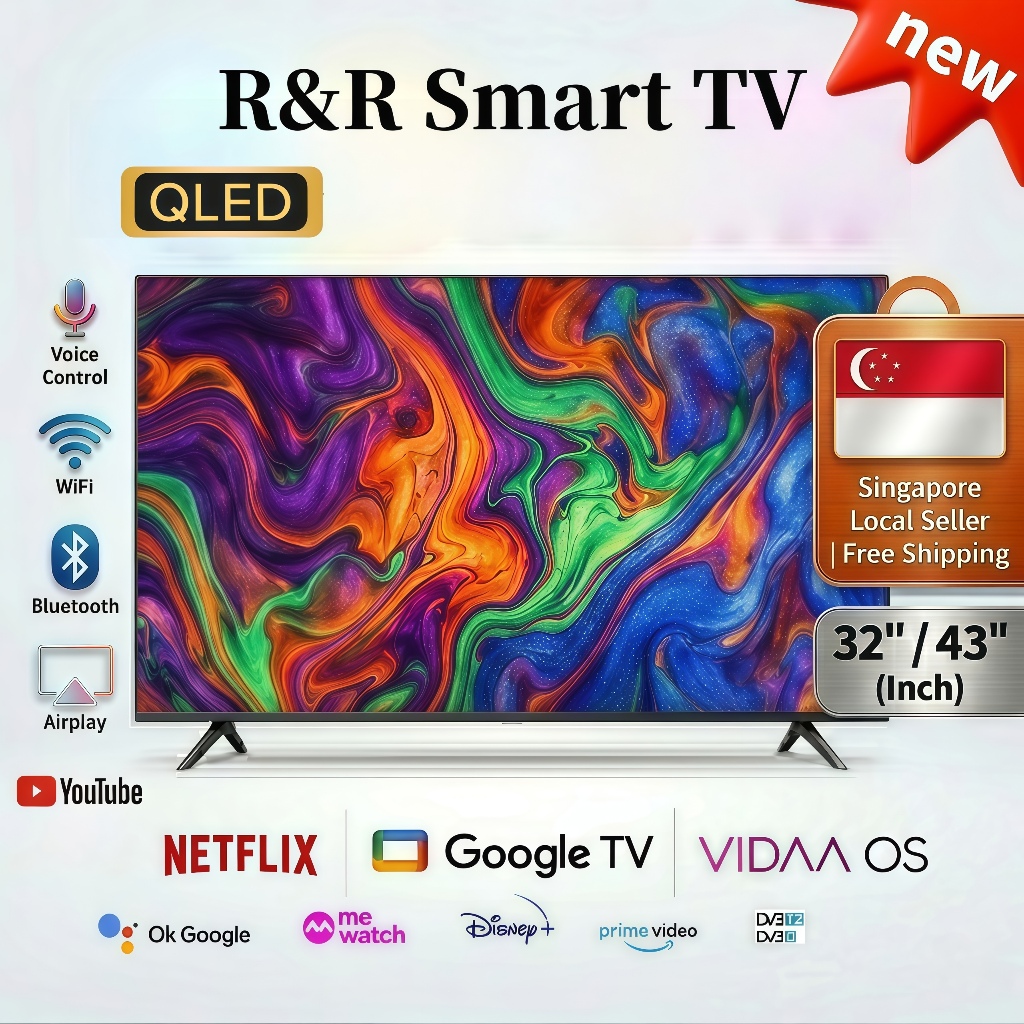 [2026 Upgrade ] QLED 32